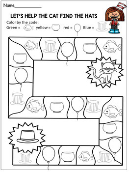 dr seuss preschool activities and kindergarten  coloring