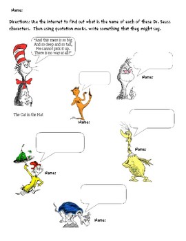 Dr. Seuss Quotations by Frenkel's Finest | TPT