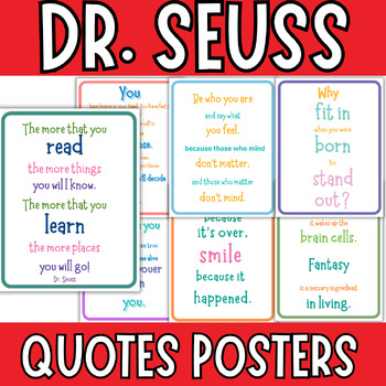Dr. Seuss Quote Poster Printable | Quote Poster for the Classroom ...