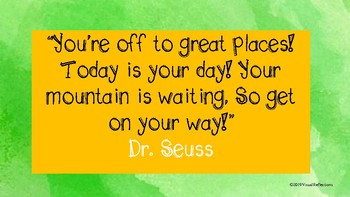 Dr. Seuss Quotes by Visual Reflections | Teachers Pay Teachers