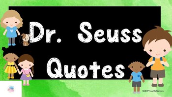 Preview of Dr. Seuss: Inspirational Quotes for Every Age