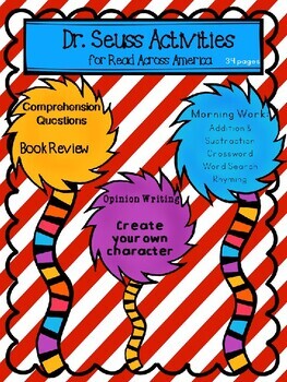 Dr. Seuss Activities and Worksheets for Read Across America | TpT