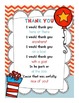 Dr. Seuss Read Across America Thank You Note {FREEBIE!} by Christina Dillon