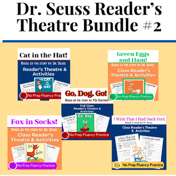 Preview of Dr. Seuss Reader's Theatre Bundle: Cat in the Hat, Fox in Socks, Green Eggs