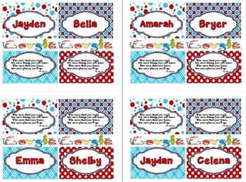 Preview of Dr. Seuss Reading Bookmarks FREEBIE