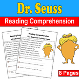 Dr. Seuss Reading Comprehension | The Lorax | Dr. Seuss Da