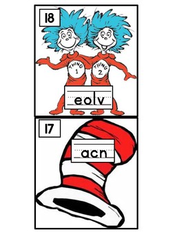 Dr. Seuss Scrambled Sight Words By Lindsey Tighe 