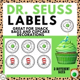 Dr. Seuss Snack Bag Labels| Dr. Seuss Cupcake Decorations|