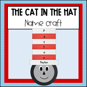 Preview of Dr Seuss The Cat in the hat Craft