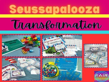 Preview of Dr. Seuss Themed Classroom Transformation (9 Stations & Games)