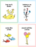 Dr Seuss Themed Gross Motor Cards