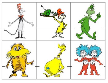 Dr. Seuss Themed Matching Game The Foot Book by Create-Imagine-Nurture ...