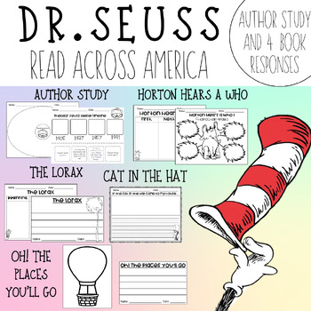 Preview of Dr. Seuss - Theodor Seuss Geisel - Read Across America Activity Pack!
