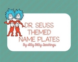 Seuss Name Plates Worksheets & Teaching Resources | TpT