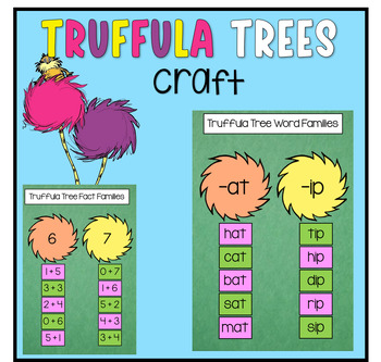 Preview of Dr Seuss Truffula tree craft