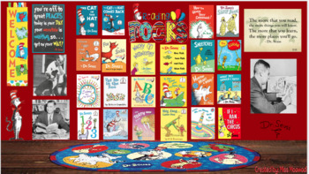 Preview of Dr. Seuss Virtual Library, Kid-Friendly Biography, and Interactive Websites 