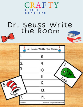 Dr. Seuss Write The Room Activity By Crafty Little Scholars 