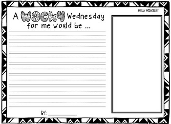 WaCkY WeDnEsDaY printables by Teaching Down by the Bay TPT