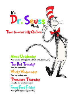 Dr. Seuss Week by Amy's Shop | Teachers Pay Teachers