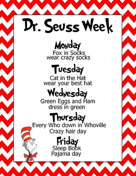 Dr. Seuss Week by Harley Hicks | Teachers Pay Teachers