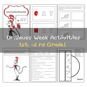 Dr.Seuss Week Activities/ Read Across America Activities/ Dr.Seuss Crafts