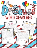 Dr. Seuss Week Book Word Searches Bundle read across America