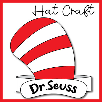 Preview of Dr. Seuss Week Hat Craft | Cat In The Hat Headband/Crown Craft | Reading Month