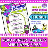Editable Read Across America Spirit Week Flyer | Dr. Seuss Week