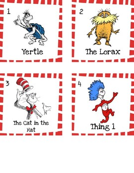Dr. Seuss Write the Room by Sarah Morley | TPT