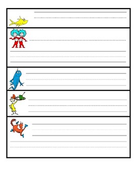 Dr. Seuss Write the Room Student Sheet by Ashleigh TPT | TPT