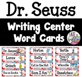 Dr. Seuss Writing Center Word Cards Read Across America