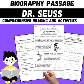 Dr. Seuss and His Adventurous Books | Biography Reading Passage | TPT