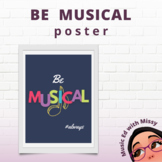 Dr. Strong's Musical Pillars Poster - Be Musical