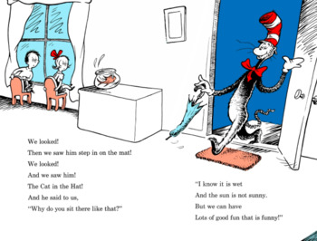 Dr Suess The Cat in The Hat by Teachers-Pub | TPT