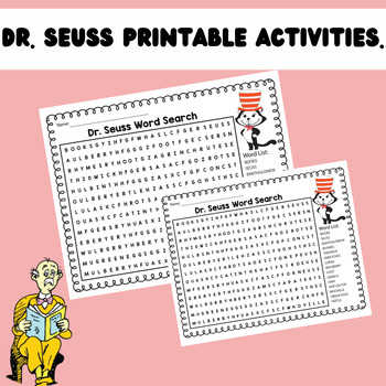 Dr.seuss Activities for dr.seuss week worksheets Writing activity ...