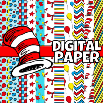 Dr. seuss Digital Papers by English and Film Studies Store | TPT