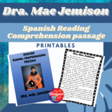 Dra. Mae Jemison - Spanish Biography Activity Printable - 