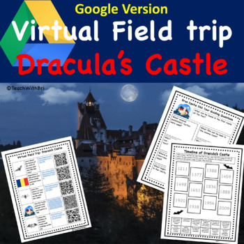 Preview of Dracula Castle Webquest Activities for Google Virtual Field Trip 
