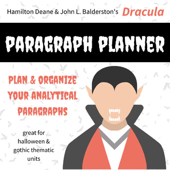 Preview of Dracula-Themed Paragraph Planner