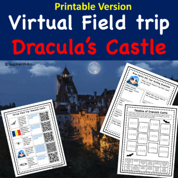 Preview of Draculas Castle Virtual Field Trip Webquest for Middle and High School