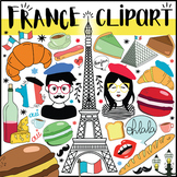 FRANCE CLIPART BUNDLE - 215 FRENCH CLIPART - Food, Charact