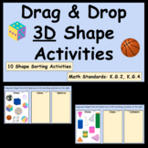 Drag & Drop 3D Shape Activities - Google Slides Shape Sort