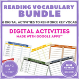 Drag & Drop Bundle: Reading Vocabulary - Google Classroom 