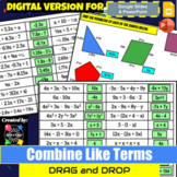 Drag & Drop - Combine Like Terms - DIGITAL - GoogleSlides/