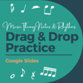 Drag & Drop Google Slides: Music Theory Note Values: Dista