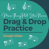 Drag & Drop Google Slides: Pitch Letter/Note Names: Distan