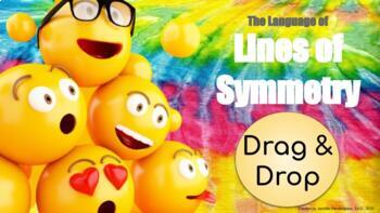 Preview of Drag & Drop Lines of Symmetry -Math Language for ELs