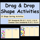 Drag & Drop Shape Activities - Google Slides Shape Sorts -