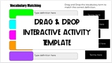 Drag & Drop Template: Vocabulary Terms