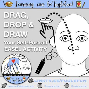 Preview of Drag and Drop Build Your Self-Portrait Easel Game